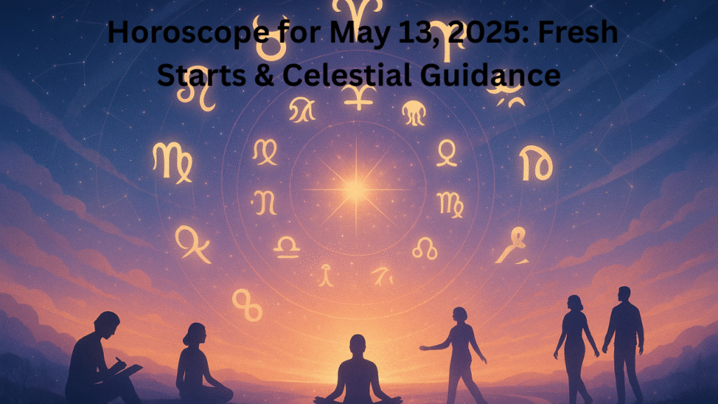 Daily Horoscope for May 13, 2025 Emotional Breakthroughs, Fresh Starts & Celestial Guidance