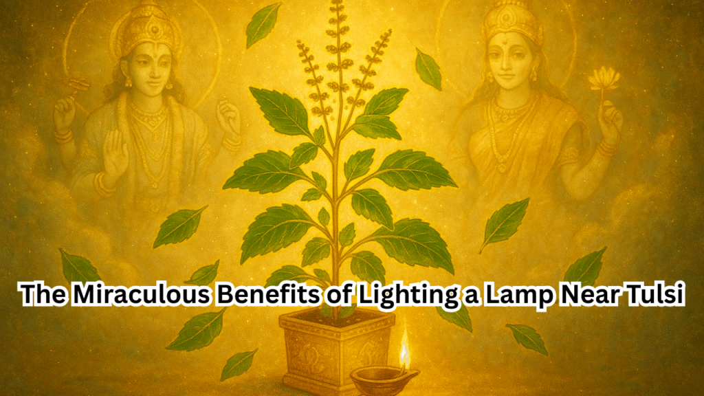 The Miraculous Benefits of Lighting a Lamp Near Tulsi (1)