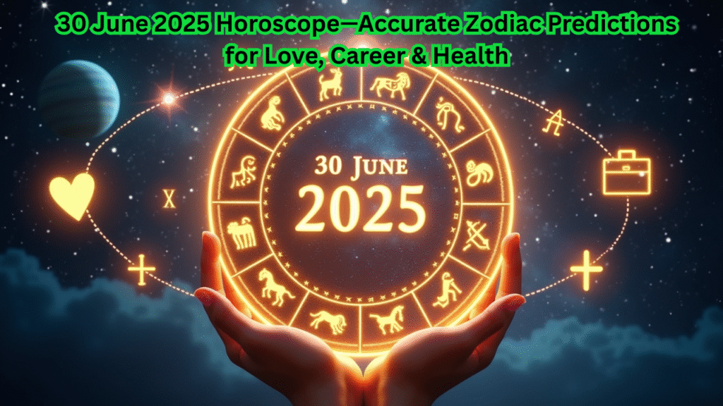 30 June 2025 Horoscope—Accurate Zodiac Predictions for Love, Career & Health