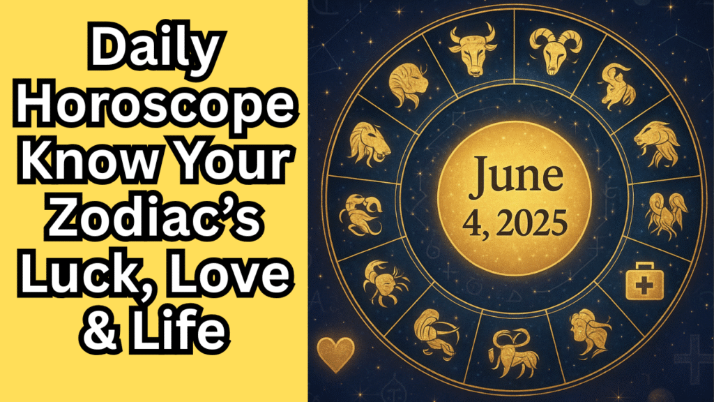 Daily Horoscope June 4, 2025 Know Your Zodiac’s Luck, Love & Life