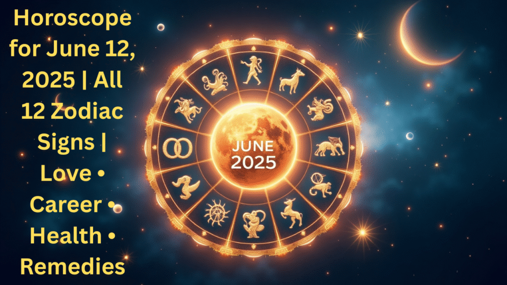 Horoscope for June 12, 2025 All 12 Zodiac Signs Love • Career • Health • Remedies