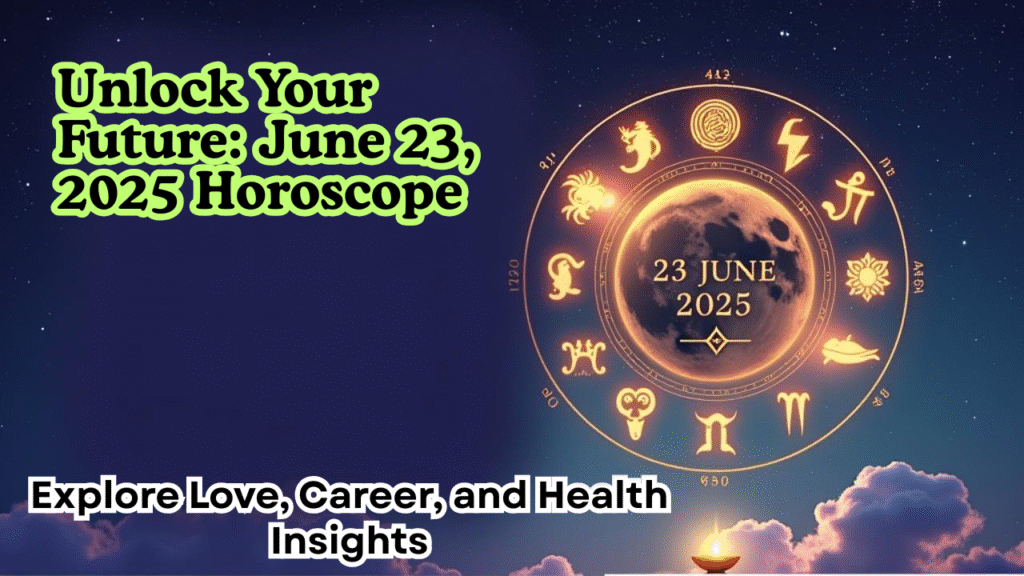 YouTube Thumbnail - Unlock Your Future June 23, 2025 Horoscope