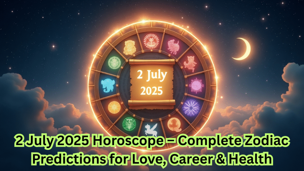 2 July 2025 Horoscope – Complete Zodiac Predictions for Love, Career & Health