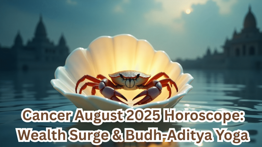Cancer August 2025 Horoscope Wealth Surge & Budh-Aditya Yoga