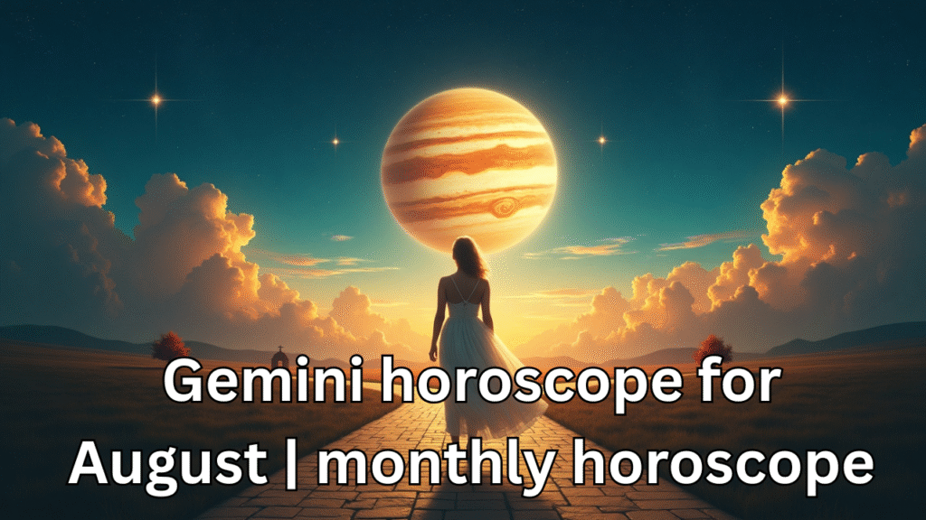 Gemini horoscope for August  monthly horoscope