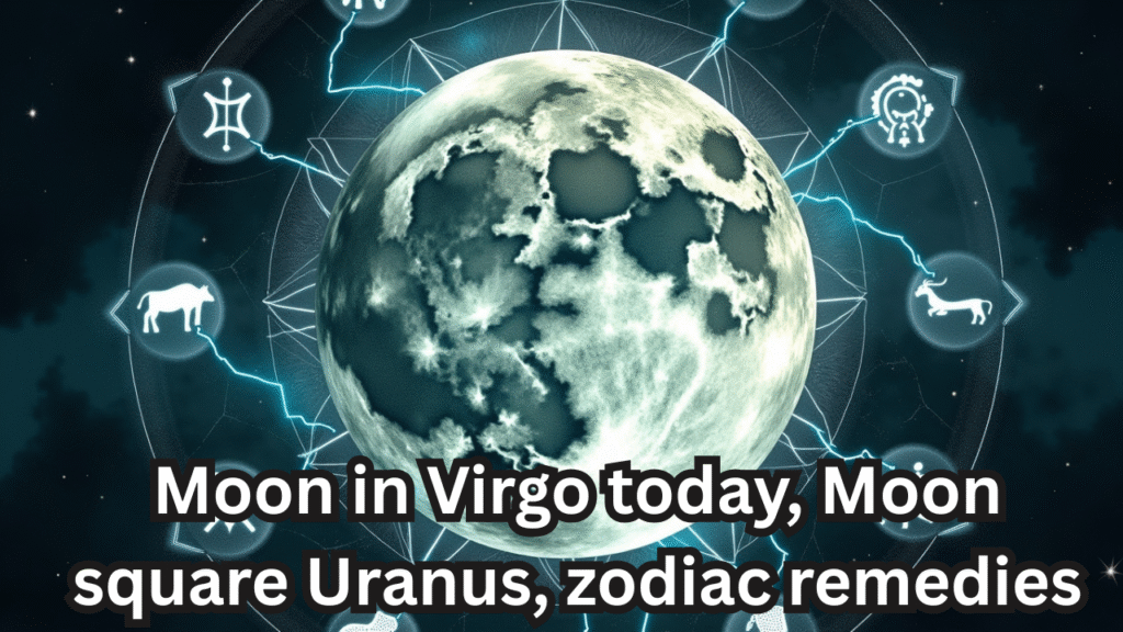 Moon in Virgo today, Moon square Uranus, zodiac remedies July 27