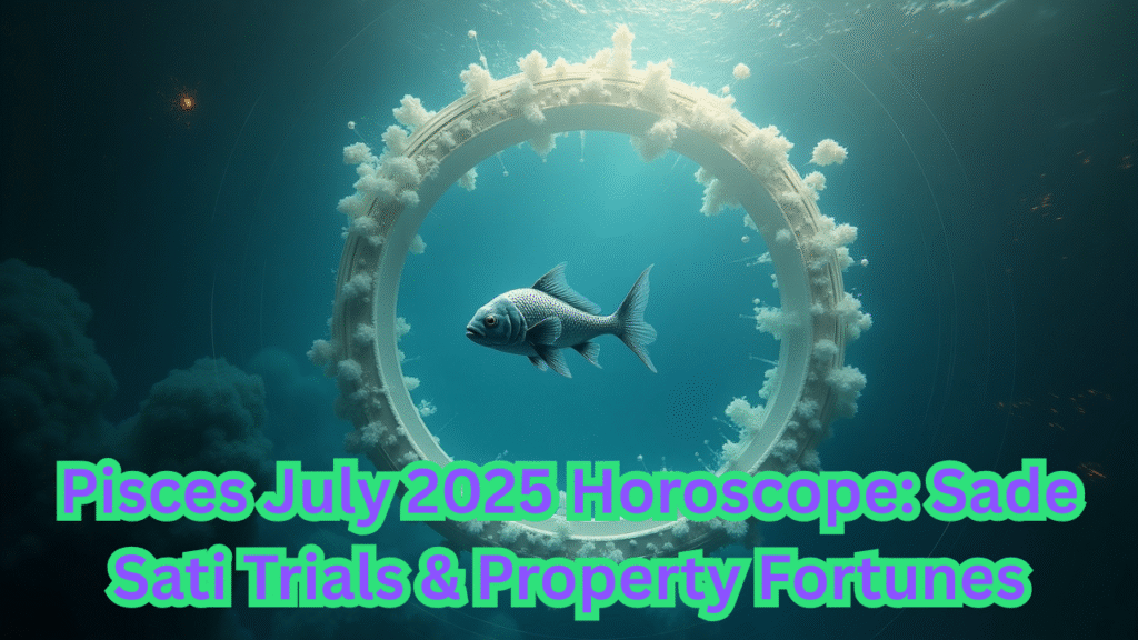 Pisces July 2025 Horoscope Sade Sati Trials & Property Fortunes