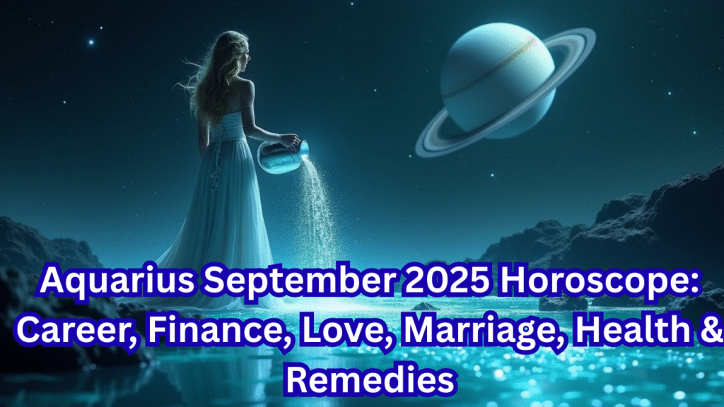 Aquarius September 2025 Horoscope – Career, Finance, Love, Marriage, Health & Remedies