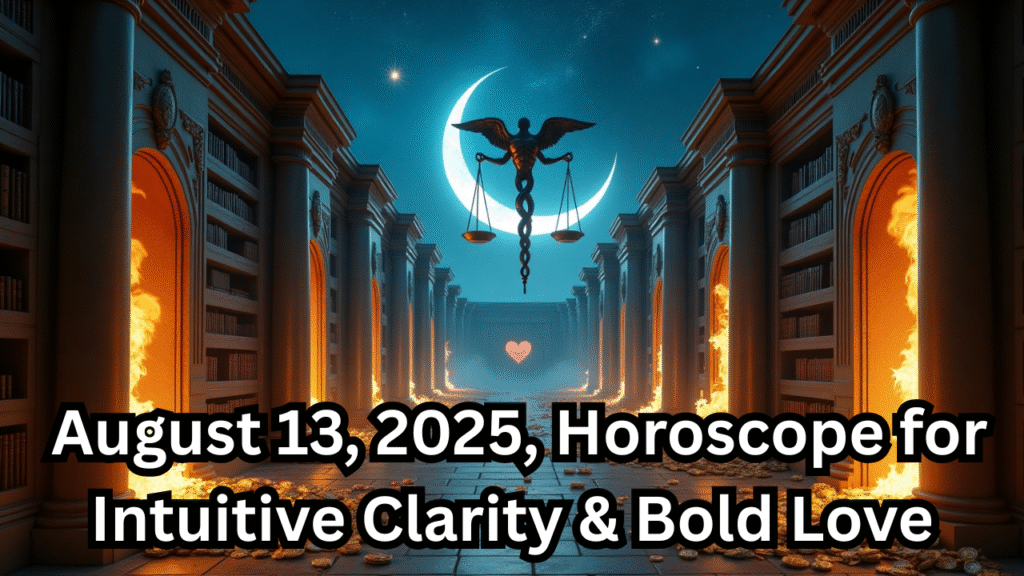 August 13, 2025 Horoscope for Intuitive Clarity & Bold Love