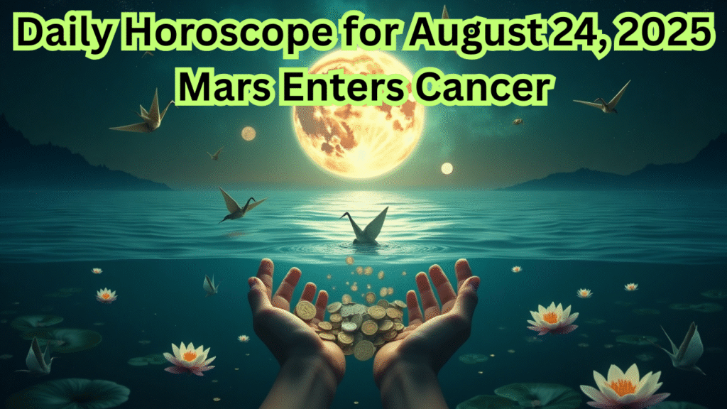 Daily Horoscope for August 24, 2025 Mars Enters Cancer