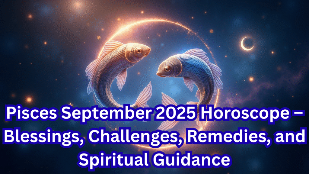 Pisces September 2025 Horoscope – Blessings, Challenges, Remedies, and Spiritual Guidance