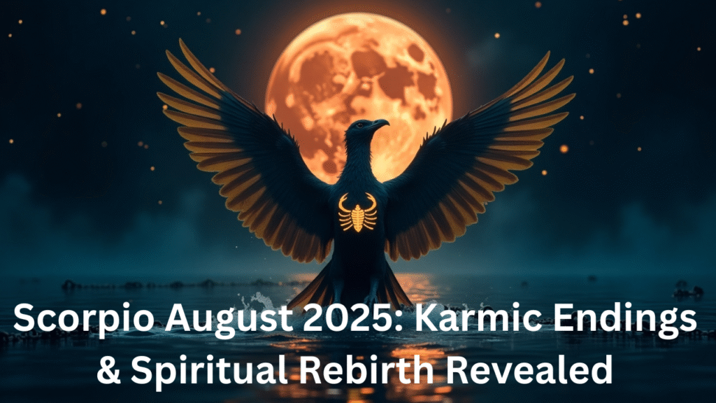 Scorpio August 2025 Karmic Endings & Spiritual Rebirth Revealed