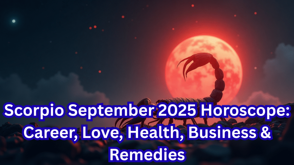 Scorpio September 2025 Horoscope Career, Love, Health, Business & Remedies