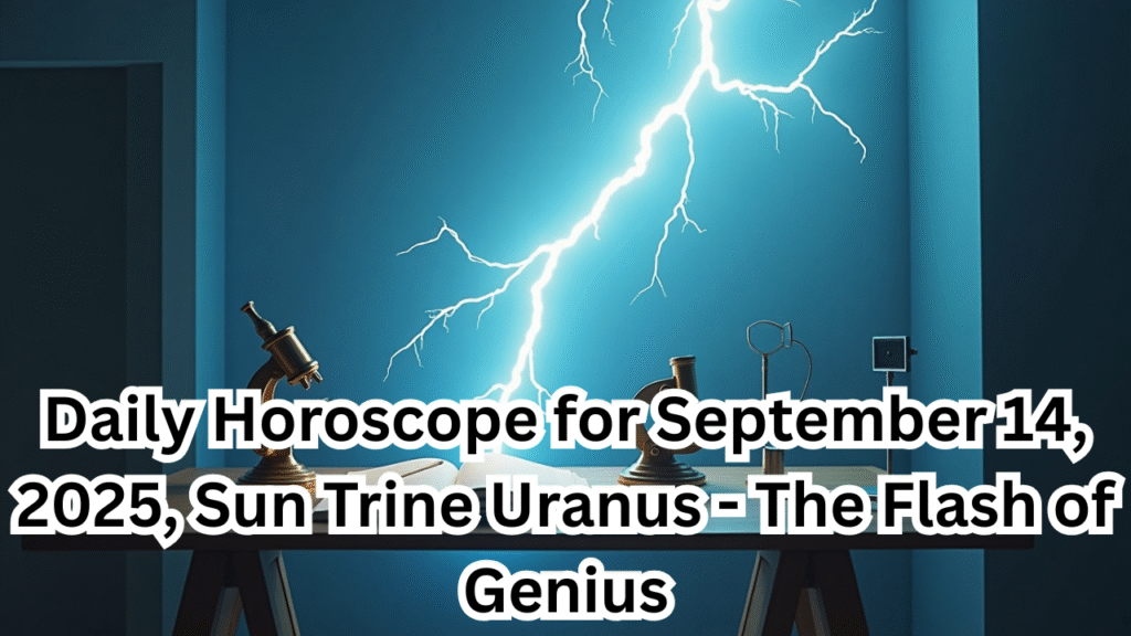 Daily Horoscope for September 14, 2025, Sun Trine Uranus - The Flash of Genius