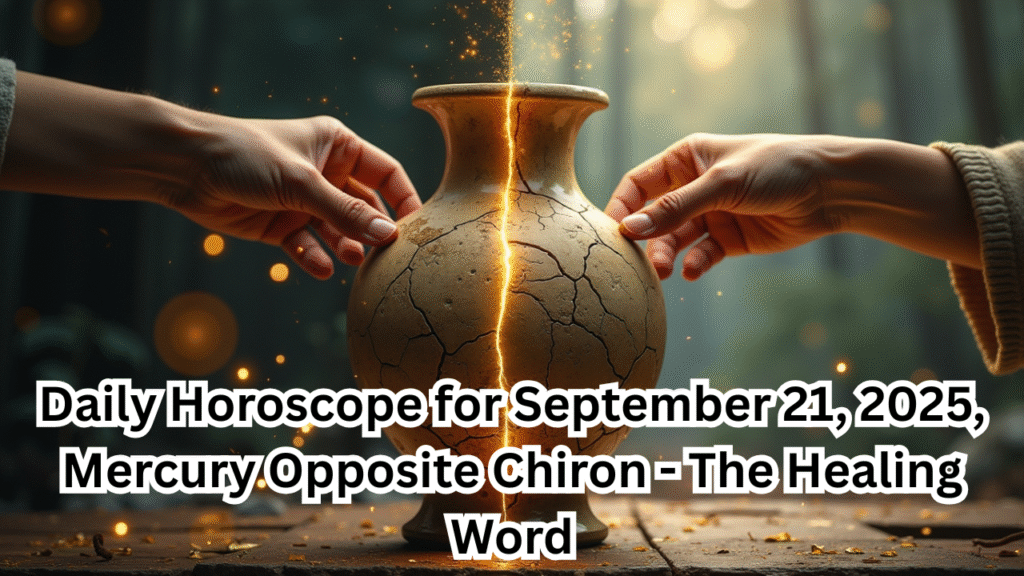 Daily Horoscope for September 20, 2025, Mercury Opposite Chiron - The Healing Word (3)