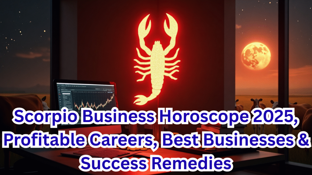 Scorpio Business Horoscope 2025, Profitable Careers, Best Businesses & Success Remedies