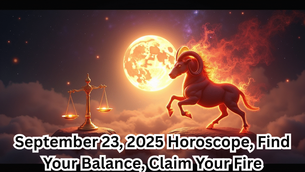 September 23, 2025 Horoscope, Find Your Balance, Claim Your Fire