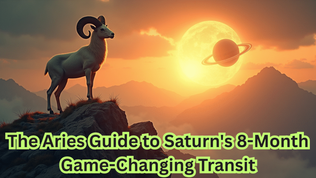 The Aries Guide to Saturn's 8-Month Game-Changing Transit
