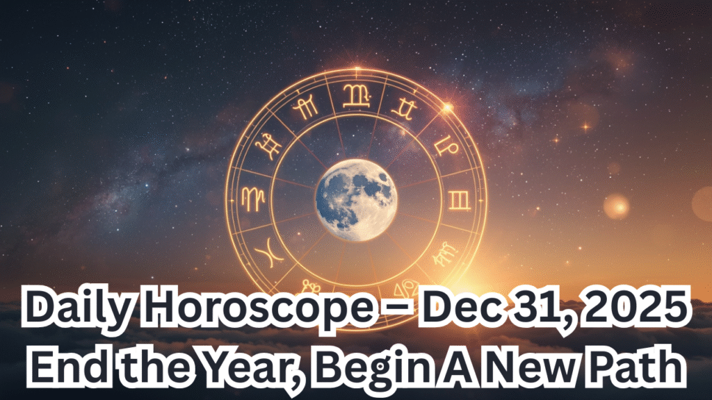 Daily Horoscope – Dec 31, 2025 End the Year, Begin A New Path