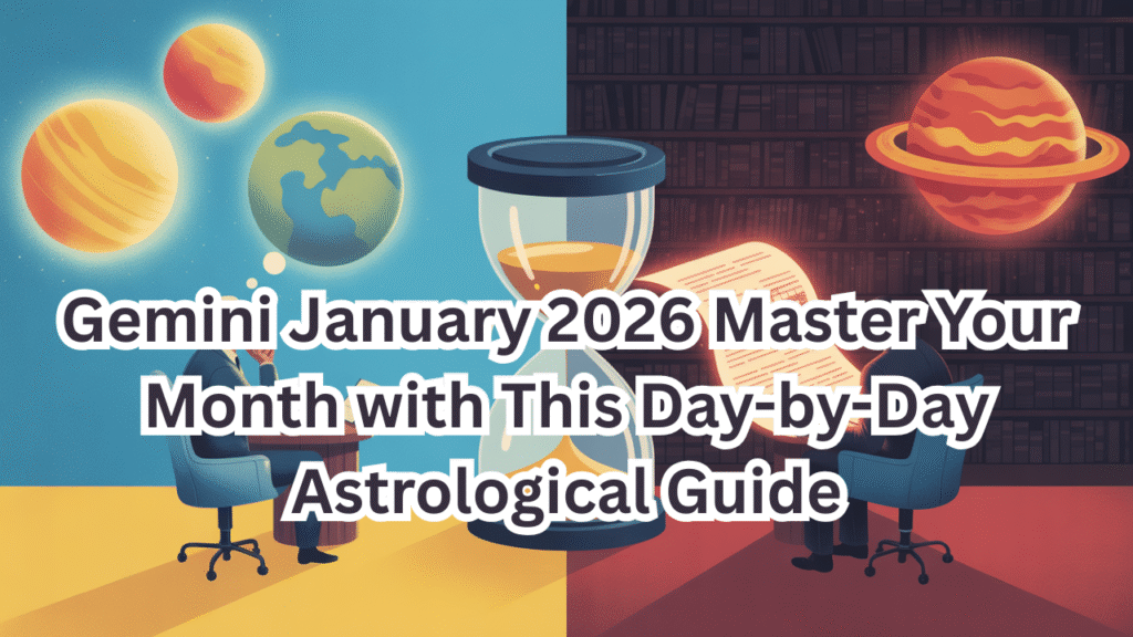 Gemini January 2026 Master Your Month with This Day-by-Day Astrological Guide
