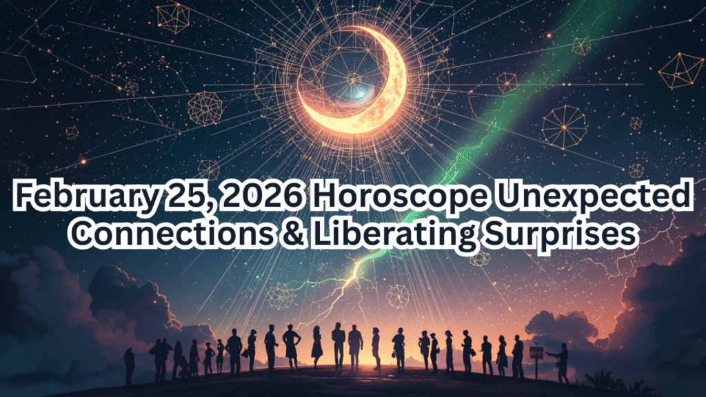 February 25, 2026 Horoscope Unexpected Connections & Liberating Surprises