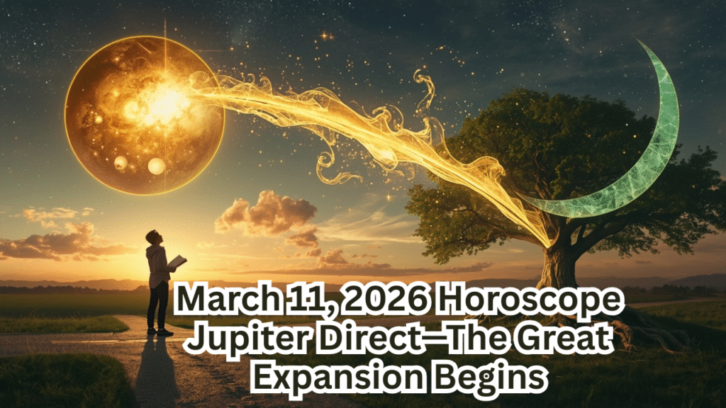 March 11, 2026 Horoscope Jupiter Direct—The Great Expansion Begins
